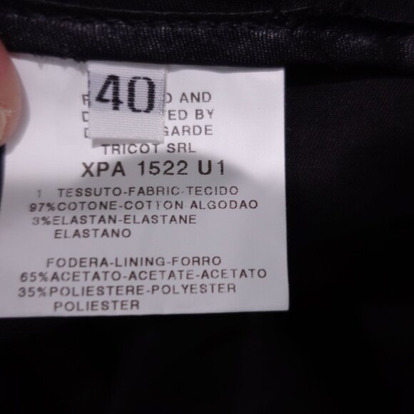 NWT PIANURASTUDIO Skinny Dress Pants Trousers Sz 40 Black Made In Italy - Picture 3 of 9